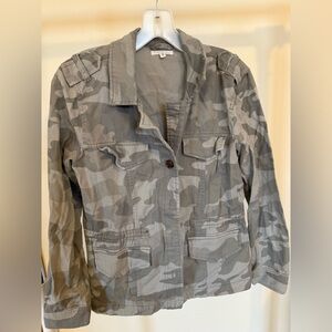 Maurices Gray Camouflage Utility Jacket
